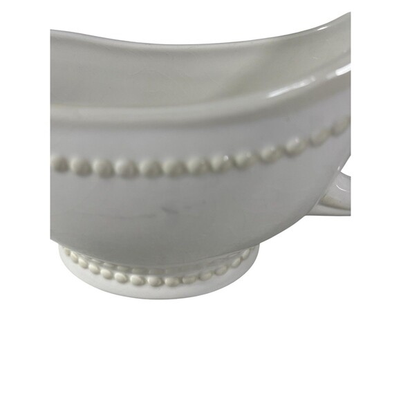 Pavillion by Princess House Gravy Boat Beadd Pattern Cream Color *READ - Picture 5 of 12